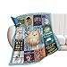 Hedgehog Blanket for Girls Women Cute Cute Hedgehog Kids Throw Blanket Ultra Soft Cozy Fleece Hedgehog Pattern Blanket for Kids Couch Sofa Hedgehog Gifts for Hedgehog Lovers 50