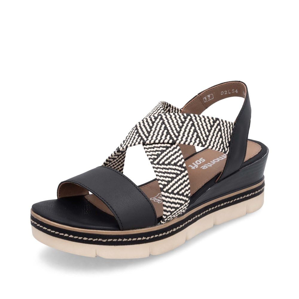 Remonte D2L54 03-noir combiné Noir Femme Noir