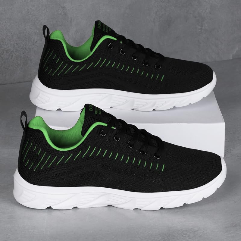 Image of Men Non-Slip Work Shoes Tennis Gym Sneakers Breathable Slip Resistant Lightweight and Comfortable for All-Day Wear Sports and Walking