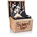 PICNIC TIME Romantic Canterbury Deluxe Wicker Picnic Basket Set for 2, with Blanket and Soft Cooler, One Size, Navy With Plaid