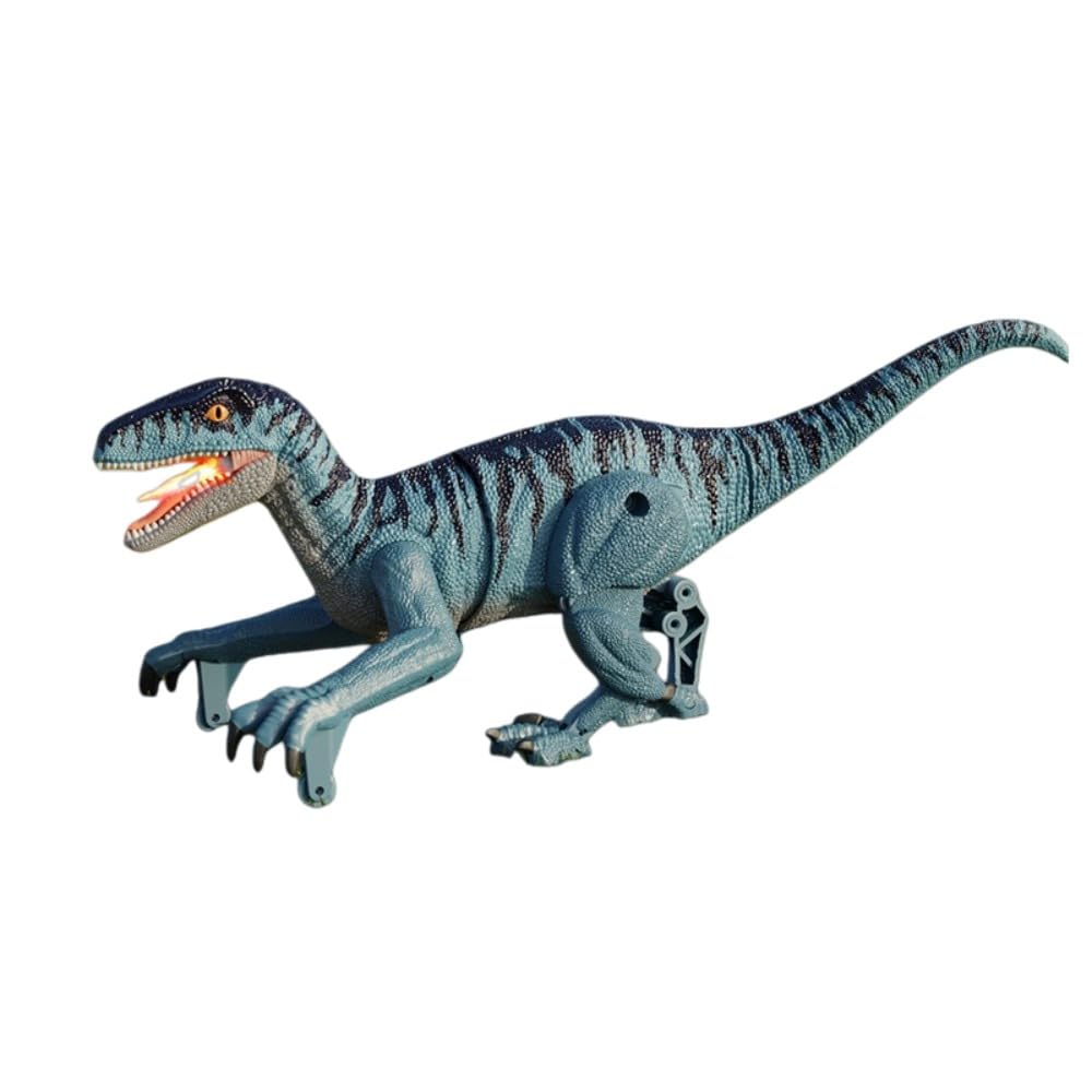 Flood Force RC Dinosaur Toy 2.4G Remote Control Walking Light Sound Kids