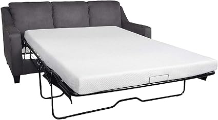Milliard 4.5-Inch Memory Foam Sofa Bed Mattress Replacement for Queen Size Sleeper Sofa & Couch Beds – Premium Comfort (Sofa Not Included).