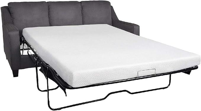 Milliard 4.5-Inch Memory Foam Sofa Bed Mattress Replacement for Queen Size Sleeper Sofa & Couch Beds – Premium Comfort (Sofa Not Included).