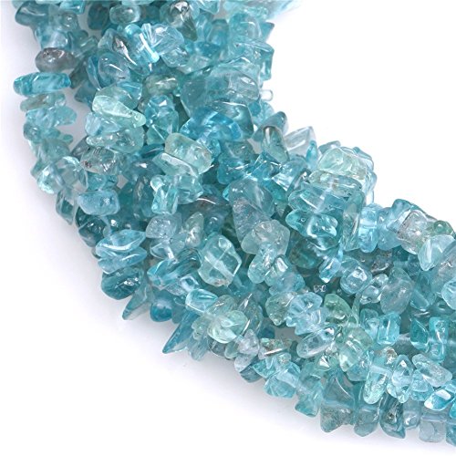 Image of 4-6mm Green Apatite Chips Natural Chip Stone Beads for Jewelry Making