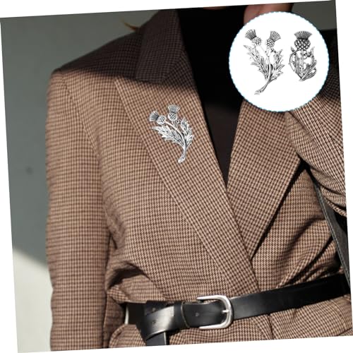 Image of LIFKOME Vintage Flower Brooch Pins for Women Retro Lapel Corsage Pins Elegant Floral Brooches and Safety Pin Brooches for Clothing Accessories 2 Pack