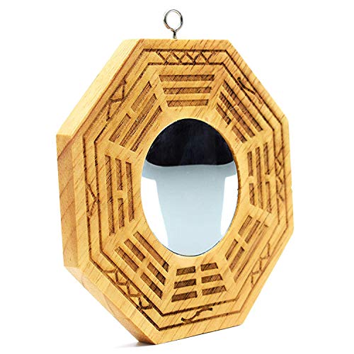 Better Us Feng Shui Wood Chinese Bagua Mirror 4 Inch (Convex) #TOP1