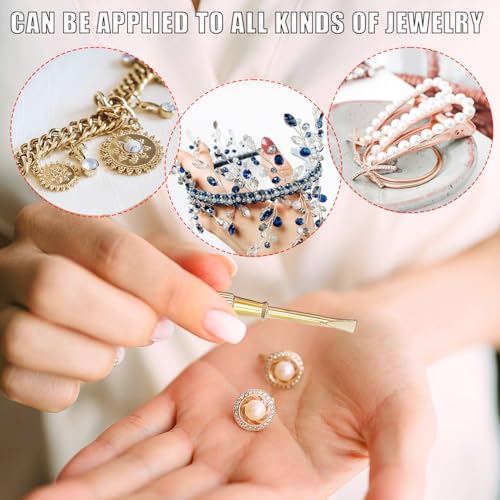 Image of 2 Pcs Screwdriver for Love Bracelet, Titanium Steel Mini Screw Driver, Bracelet Repair Screwdriver, with Non-slip Handle, Gold + Rose Gold