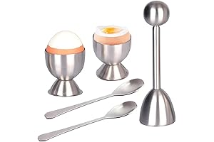Egg Cracker Topper Set of 5: Utensil Enhancement for Seamless Egg Preparation