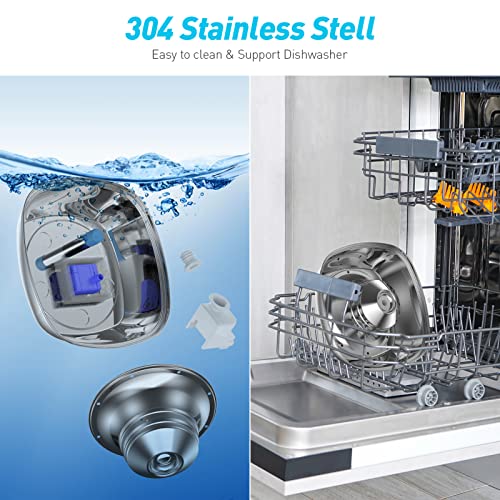 Stainless Steel Cat Drinking Fountain, 87.9oz/2.6L Pet Fountain Drinking Fountain, Ultra-Quiet Automatic Cat Drinking… - Image 7