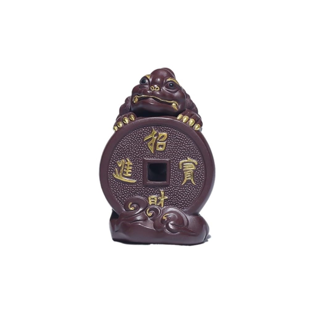 Animal de bureau en sable violet pour set de thé Kungfu et pause zen