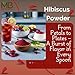 MB Herbals Hibiscus Powder | 227g | Half Pound | Hibiscus sabdariffa Flower Powder | for Refreshing Tea & Hair Care