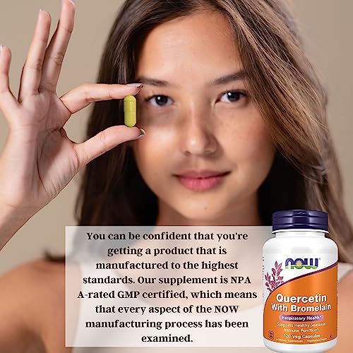 Now Supplements, Quercetin With Bromelain, Balanced Immune System Support, 120 Veg Capsules With Worldwidenutrition Multi Purpose Key Chain #TOP7