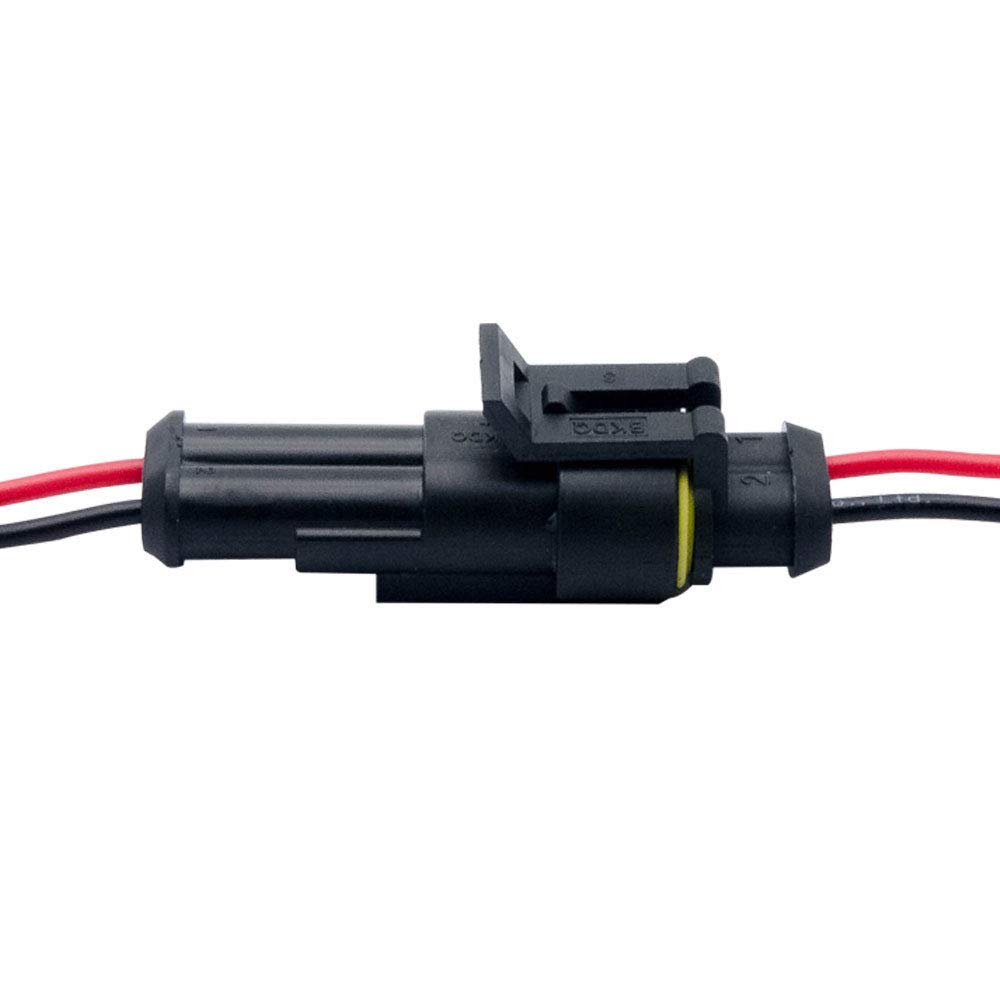 Fafada 10 Kit 2 Pin Connettore Elettrico Plug Ipereabile Per Auto E - Foto 4