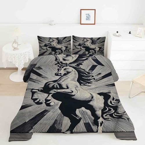 EXSANLIEAY Edredon Cama 135/150 Steed Edredón 4 Estaciones 240x220 cm | Edredon Invierno Reversible Doble Cara con Relleno Mezclas de Fibras, Ligero y Cálido, Dinámico, Incluye 2 Fundas 50x75 cm