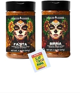 Mexican Seasoning and Spice Rub Mix, Traditional Asadero Style, All-Purpose Blend for Meats and Vegetables. With Bonus Slap Ya Mama Seasoning Packet (Birria & Fajita)