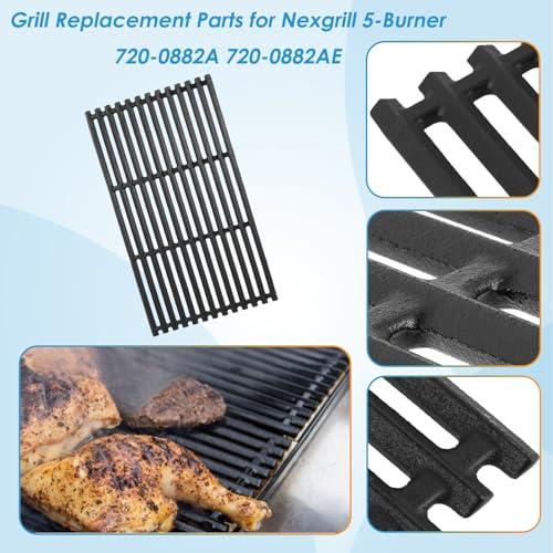 Image of Replacement Parts Kit for Nexgrill Evolution Infrared Plus 5-Burner 720-0882A 720-0882AE 730-0882 730-0882AE, Heat Shield and Burner Kit for Nexgrill Replacement Parts 5 Burner