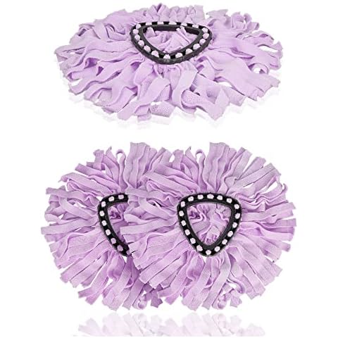 BONBELONG Mop Head Replacement Compatible with vileda 2-in-1 Turbo Mop,Replacement Head, Microfibre (Pink, 3 Pack) Cover