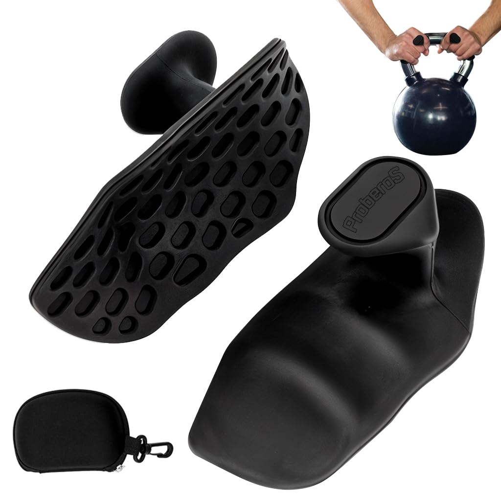 Proberos® 1 Pairs Weight Lifting Grips with Storage Case, Non-skid Rubber Grip Pads Improves Grip Strength & Palm Protection Finger Grip Strengtheners Pull-up Grip Strength Aids-image-21