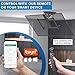 Mount-It! Motorized Ceiling TV Mount for 32 to 70 Inch TVs, Electric Flip Down TV Bracket with Remote and App Control, Drop Down Ceiling Mounting Bracket for Flat and Pitched Roofs, Holds Up to 77 lbs