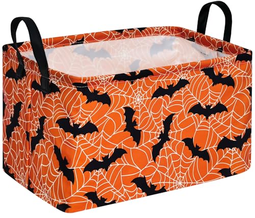 Image of Rectangle Gift Shelf Nursery Storage Basket Laundry Hamper Storage Box and Bins for Home Clothes with Handles