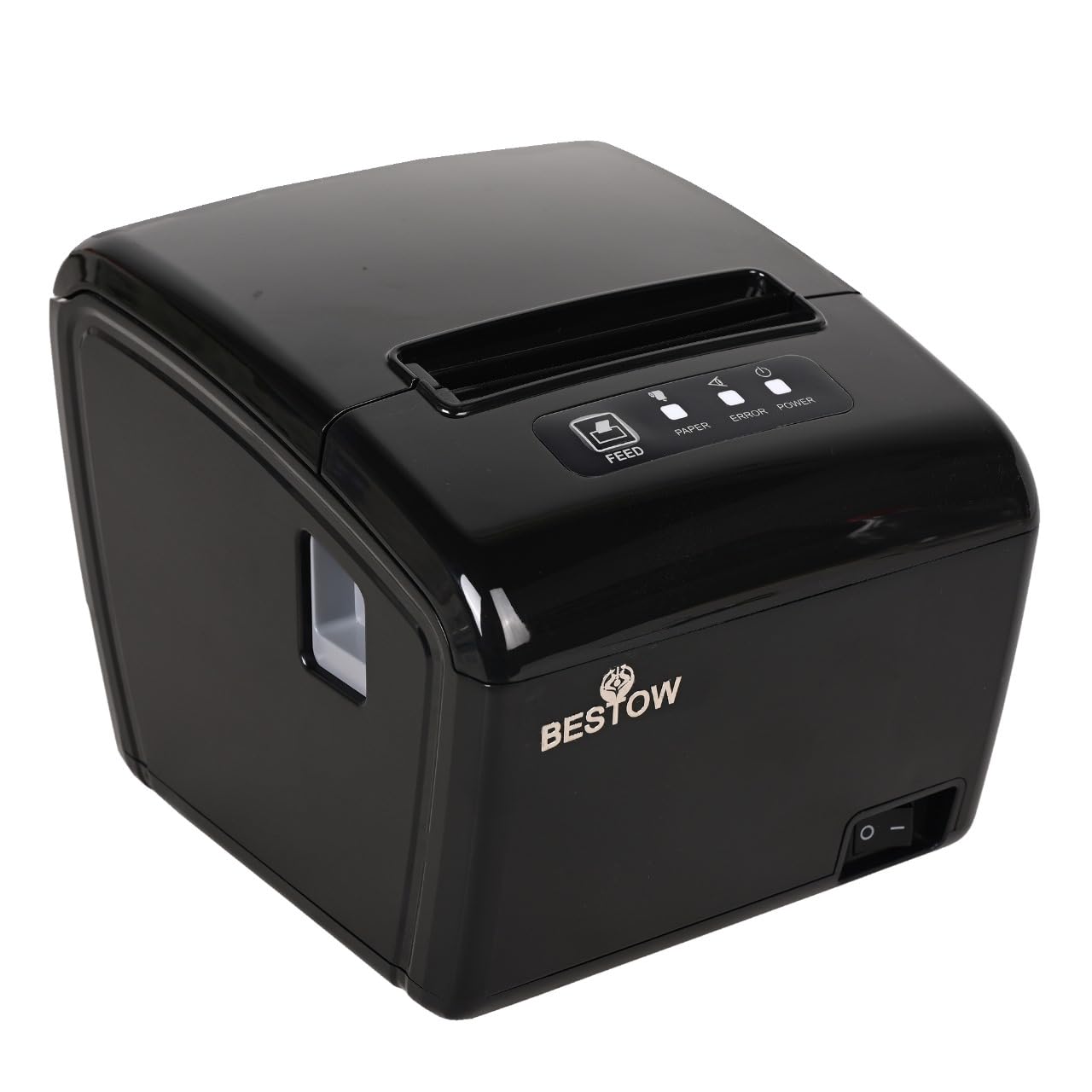 bestow High Speed 80mm (3 Inches) [Serial + USB + LAN Support] Fast Printing Direct Thermal Printer, Receipt Print POS Printer with Auto Cutter.
