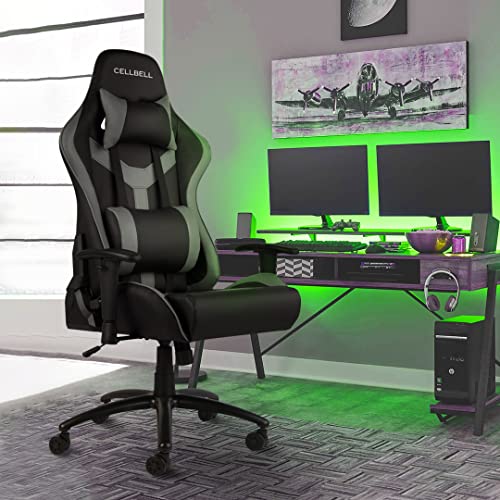 Image of CELLBELL GC04 Transformer Series Gaming /Racing Style Adjustable Back Cushion Chair for Gamers PU Leather [Pattern 011