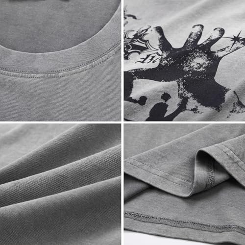 Mens Graphic Tees Shirts Unisex Oversized Vintage Tshirts Summer Tops Short Sleeve Streetwear Aesthetic Tee4