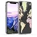 Produktbild kwmobile Case kompatibel mit Apple iPhone XR - Hülle Silikon transparent Travel Schriftzug Schwarz Mehrfarbig Transparent