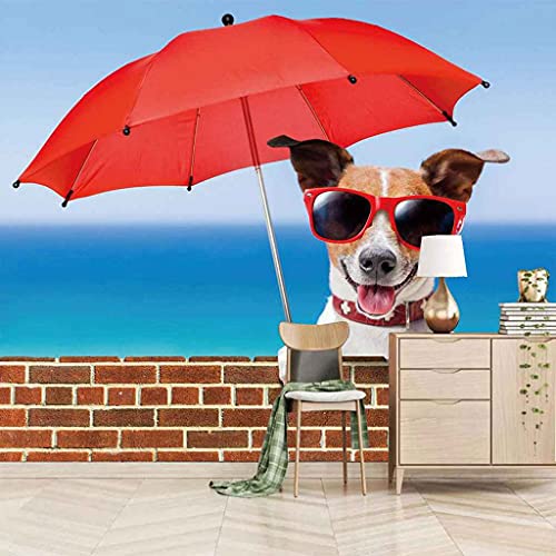 Papier peint canevas 3D chiot : rénovez facilement un mur blanc sans colle