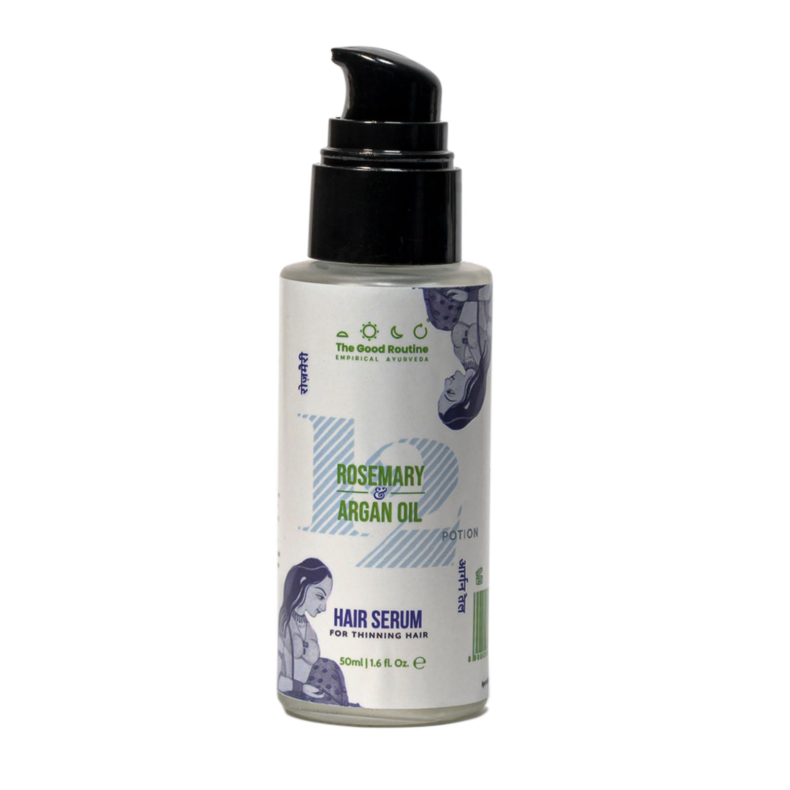 The Good Routine Rosemary & Argan Oil Hair Serum for Hair Strength | Ayurvedic | Non greasy | For Styling | Prevents Heat Damage | 50 ml | For Women & Men-image-47