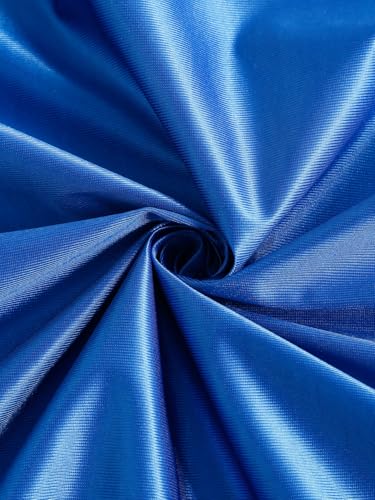 Image of Fashion String 2 Pieces 3D Tulip Patch Grommet Polyester Door Curtains - 7 Feet, Blue