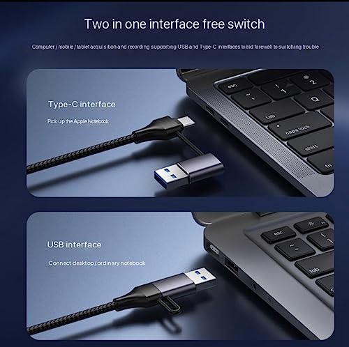 Image of ETZIN Video Capture Card, Real USB3.0 HDMI to USB C Capture Card, 4K Full 1080P60FPS HD Capture Card, for Windows Mac OS System withto Adjust PS4, Switch, Xbox1 (EPL-1023HVC-1)