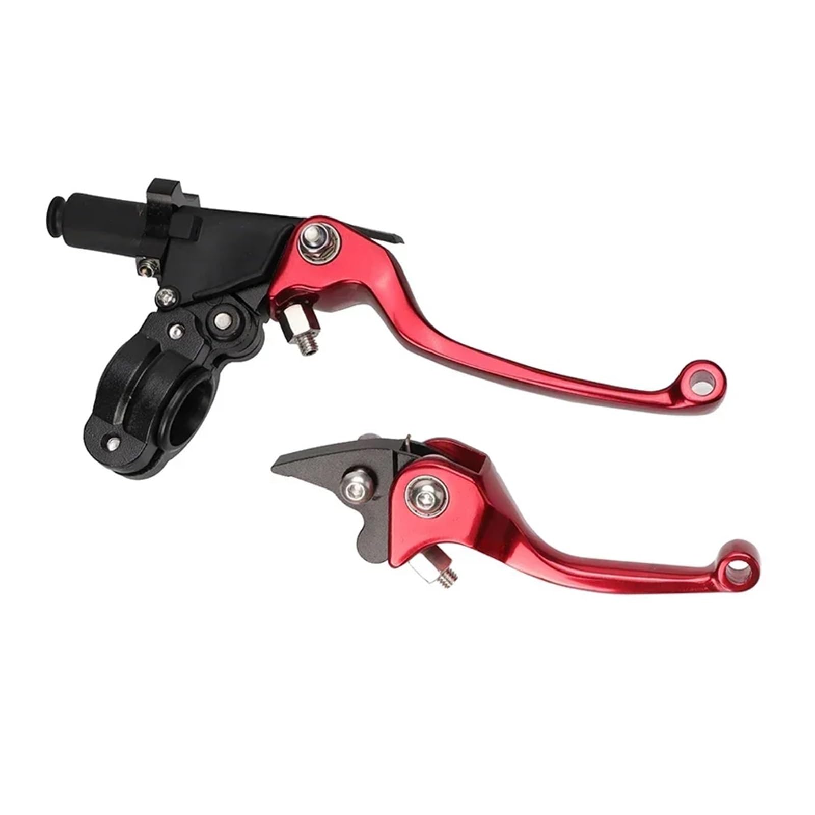 Wnftyske Red Motorcycle Brake Clutch Lever Pivot Levers 7/8'' 22Mm Motorcycle Foldable Adjustment Handlebar Brake Clutch Levers Drum Handle For Dirt Pit Bike Access