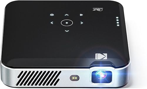 Kodak Luma 500 Mini proyector Proyector portátil para exteriores Full HD de 1080p con Wi-Fi, Bluetooth, HDMI y USB, sistema operativo Google TV