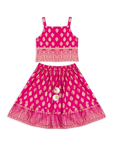 Image of Chandrakala Kids Lehenga Choli Set for Girls (KL120-P)