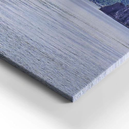 Tableau de qualité Wallfluent Église au bord de l'eau toile tendue durable - 3