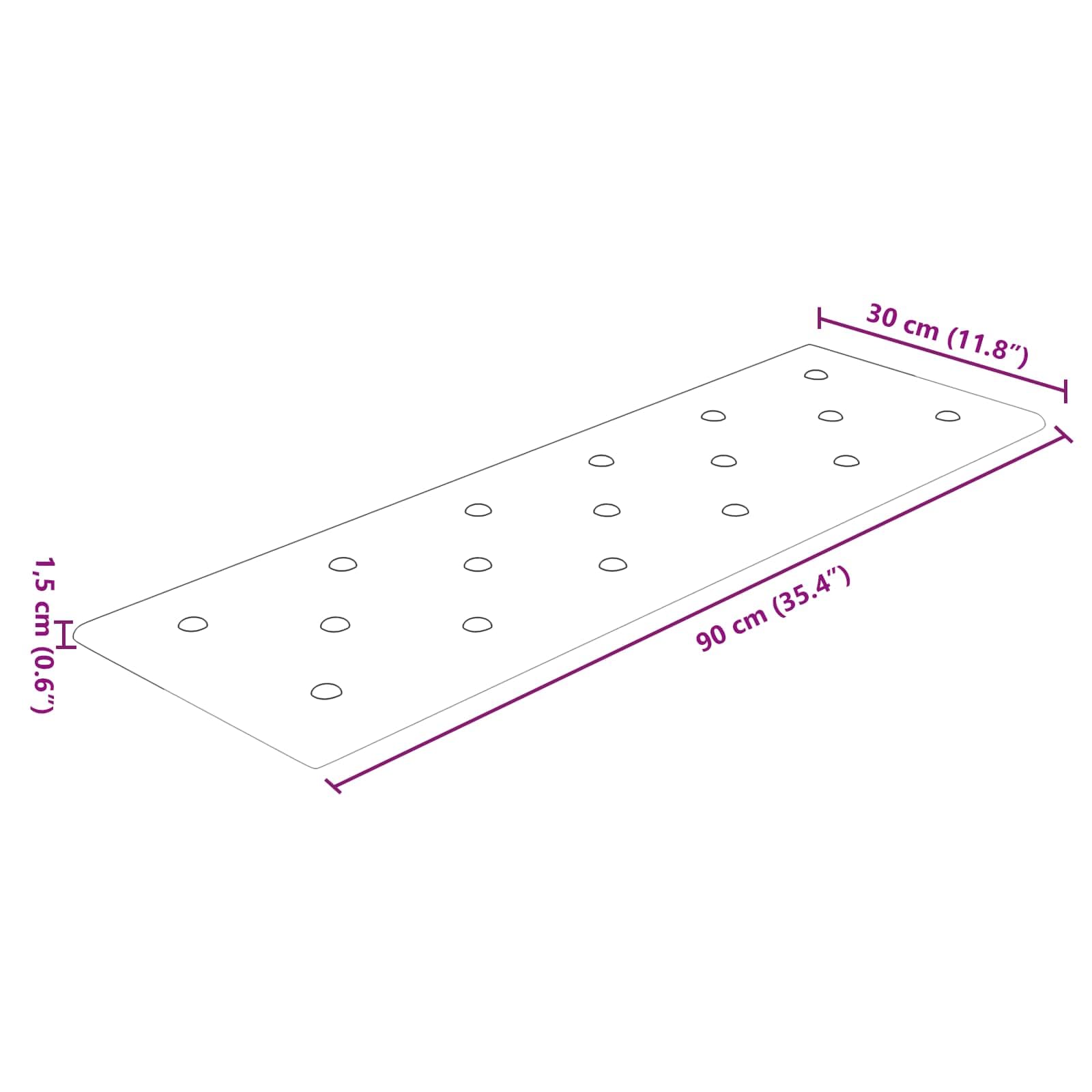 Juego de 12 cabezales de pared de piel sintética capuchino, 90 x 30 cm por panel, revestimiento de pared para dormitorio moderno, tapicería de pared para el cabecero de la pared
