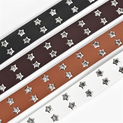 Skinny Belts, Waist Belt Women's Belts Fashion Star Eye Decoration Double Row Adjustable Versatile4