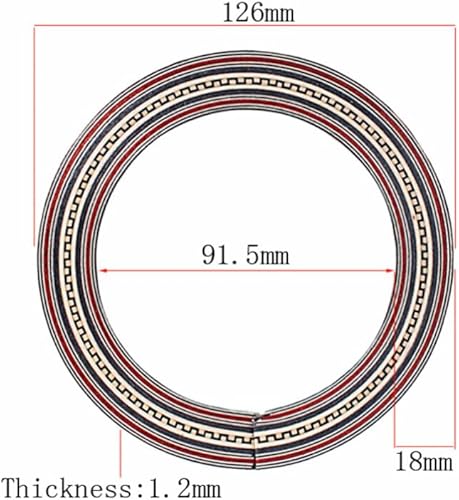 Miniatura 4 de Milisten Rosette - Adhesivo para guitarra acústica con agujero de sonido para guitarra acústica con incrustaciones de guitarra, roseta de guitarra,