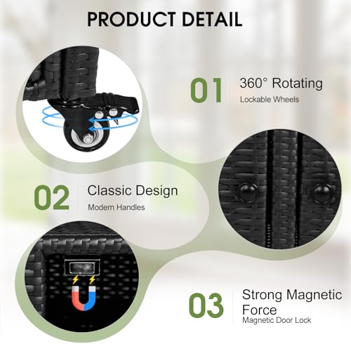 Outvitaoutdoorstoragecabinetweatherproofbuffetcabinetwickerpatiobartablewith2doorsshelvesglasstabletopforgardencushionspooltoysandpottingsupplies Urban Country Home Decor Outvita outdoor storage cabinet weatherproof buffet cabinet wicker patio bar table with 2 doors shelves glass tabletop for garden cushions pool toys and potting supplies urban country home decor