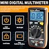 ZIBOO 101 Mini Digital Multimeter, TRMS 4000 Counts Auto-Ranging Pocket Voltmeter, Multi Tester for AC/DC Voltage Current Resistance Capacitance, with NCV, Live Wire, Battery Test and LCD Backlight
