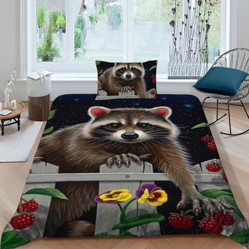 Linge de lit raton laveur microfibre doux et infroissable pour simplifier le coucher des enfants - 3