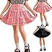 Girls Cute Bow A-Line Mini Skirt - High Waisted Summer Preppy Style School Uniform Tennis Skirts for 3-14 Years