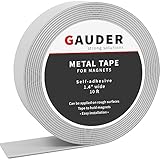 GAUDER Metal Tape Self Adhesive | Ferrous Tape for Magnets | Metallic Steel Strip
