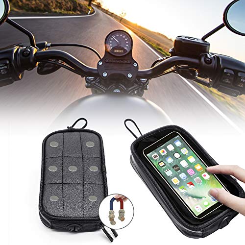 Handyhalterung Fahrrad Motorrad-Tankrucksack, Universal Motorrad Magnet Tank Handyhalter Tasche mit Transparent Fenster… - Image 4