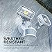 Home Zone Security Motion Sensor Light - Outdoor Weatherproof Ultra Bright 5000K LED Flood Lights (1 Set), White