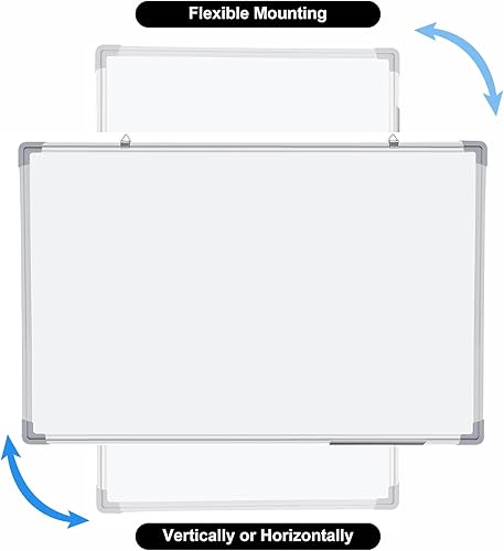 Miniatura 6 de Resurhang Paquete de 15 pizarras blancas magnéticas de borrado en seco, 36 x 24 pulgadas, pizarra blanca enmarcada de aluminio, pizarra blanca