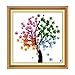 Printed Cross Stitch Kits 11CT 21x21inch 100% Cotton Holiday Gift DIY Embroidery Starter Kits Easy Patterns Embroidery for Girls Crafts DMC Stamped Crossstitch Supplies Needlewor Four Season of Life