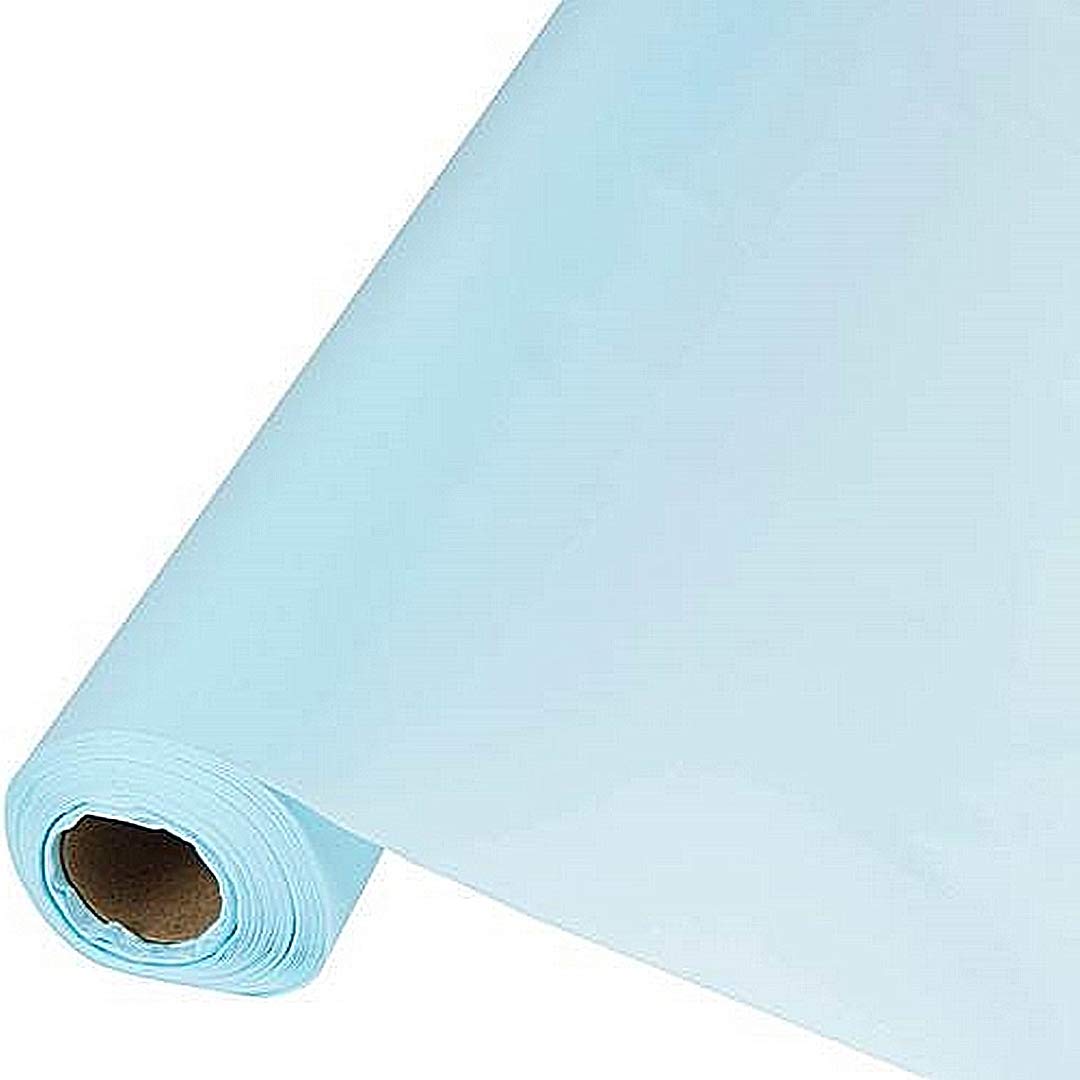 40" X 150 Ft Plastic Heavy Duty Banquet Roll Light Blue