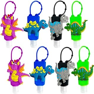 Kids Hand Sanitizer Travel Size Holder Keychain, Cute Mini Bottles for Girl, Boy, Baby Women,School,Backpack 1Oz Bulk（8pc...
